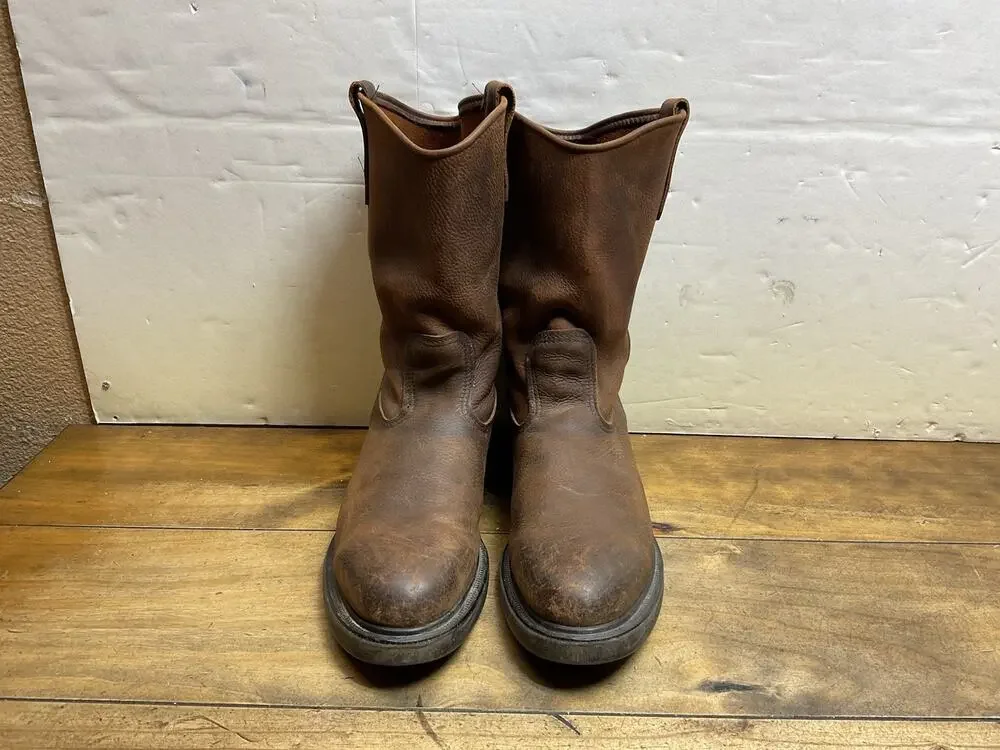 Red Wing Supersole Pecos 1159 Size 12 Made In USA Soft Toe Pull On Boots